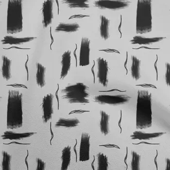 OneOone хлопок Flex бежевая ткань абстрактный сухой мазок кистью Diy одежда стеганая ткань ткань с принтом на дворе 40 дюймов 42 Inch Wide - Viscose Chiffon серый