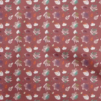 oneOone Хлопок Flex Бордовая Ткань Осеннее Платье Материал Ткань Принт Ткань По Двору 40 Дюймов 42 Inch Wide - Viscose Chiffon коричневый