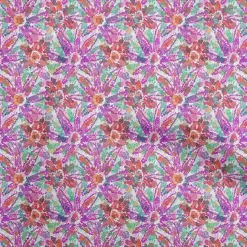 oneOone хлопок Flex фуксия розовая ткань абстрактные ремесленные проекты декоративная ткань с принтом в ярдах 40 дюймов 42 Inch Wide - Viscose Chiffon синий