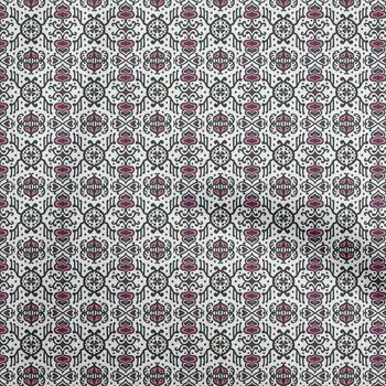 oneOone хлопок Flex фуксия розовая ткань азиатские блочные швейные ремесленные проекты принты на ткани в ярдах 40 дюймов 42 Inch Wide - Viscose Chiffon коричневый