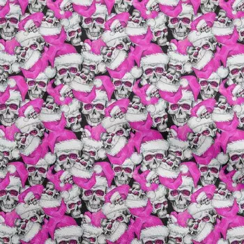 oneOone хлопок Flex фуксия розовая ткань череп швейная ткань во дворе с принтом Diy одежда швейные принадлежности 40 дюймов 42 Inch Wide - Viscose Chiffon розовый