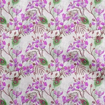 oneOone хлопок Flex фуксия розовая ткань цветочные ремесленные проекты декоративная ткань с принтом в ярдах 40 дюймов 42 Inch Wide - Viscose Chiffon глубоко персикового