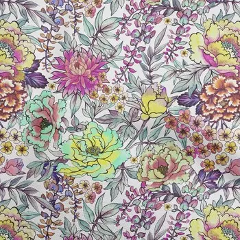 oneOone хлопок Flex фуксия розовая ткань цветочные принадлежности для квилтинга принт швейная ткань в дворе 40 дюймов 42 Inch Wide - Viscose Chiffon глубоко персикового