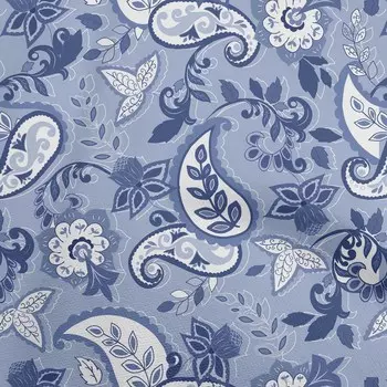 oneOone хлопок Flex голубовато-фиолетовая ткань азиатский пейсли цветочные стеганые принадлежности принт швейная ткань на дворе 40 дюймов 42 Inch Wide - Viscose Chiffon чёрный