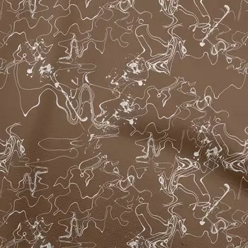 oneOone хлопок Flex коричневая ткань абстрактная одежда своими руками стеганая ткань ткань с принтом в ярдах 40 дюймов 42 Inch Wide - Viscose Chiffon чёрный