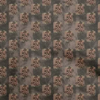 oneOone хлопок Flex коричневая ткань цветочная ткань для шитья печатная ремесленная ткань в ярдах 40 дюймов 42 Inch Wide - Viscose Chiffon коричневый