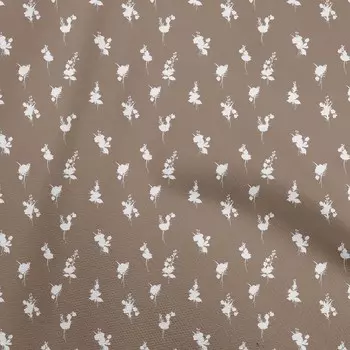 oneOone хлопок Flex коричневая ткань цветочные стеганые принадлежности принт швейная ткань в ярдах 40 дюймов 42 Inch Wide - Viscose Chiffon коричневый