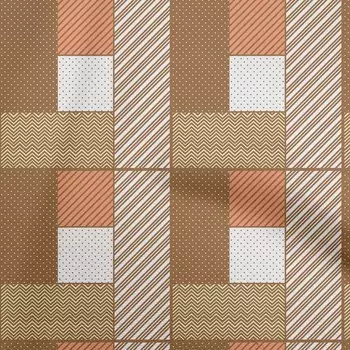 oneOone хлопок Flex коричневая ткань геометрическая ткань для шитья во дворе с принтом Diy одежда швейные принадлежности 40 дюймов 42 Inch Wide - Viscose Chiffon синий