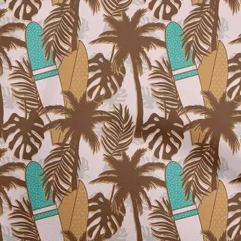 oneOone хлопок Flex коричневая ткань тропические швейные ремесленные проекты печать на ткани в ярдах 40 дюймов 42 Inch Wide - Viscose Chiffon синий