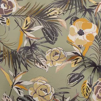 oneOone хлопок Flex пыльно-зеленая ткань цветочные принадлежности для квилтинга принт швейная ткань на дворе 40 дюймов 42 Inch Wide - Viscose Chiffon зелёный