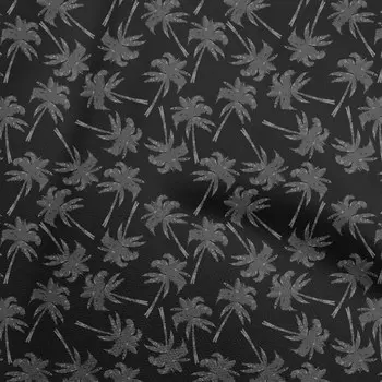 oneOone хлопок Flex серая ткань тропическая пальма Diy одежда стеганая ткань ткань с принтом на дворе 40 дюймов 42 Inch Wide - Viscose Chiffon чёрный