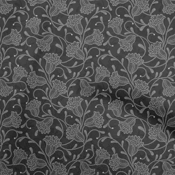 oneOone хлопок Flex серая ткань в горошек с цветочным принтом Diy одежда стеганая ткань ткань с принтом в ярдах 40 дюймов 42 Inch Wide - Viscose Chiffon серый