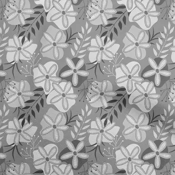 oneOone хлопок Flex серая ткань в горошек с цветочным принтом Diy одежда стеганая ткань ткань с принтом в ярдах 40 дюймов 42 Inch Wide - Viscose Chiffon серый