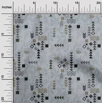 oneOone хлопок Flex светло-серая ткань квадратная и треугольная геометрическая швейная ткань в ярдах с принтом Diy одежда швейные принадлежности 40 дюймов 42 Inch Wide - Viscose Chiffon ярко-розовый