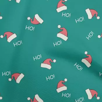 oneOone хлопок Flex темно-бирюзовый зеленый ткань рождественские шапки швейная ткань во дворе с принтом Diy одежда швейные принадлежности 40 дюймов 42 Inch Wide - Viscose Chiffon тил зеленый