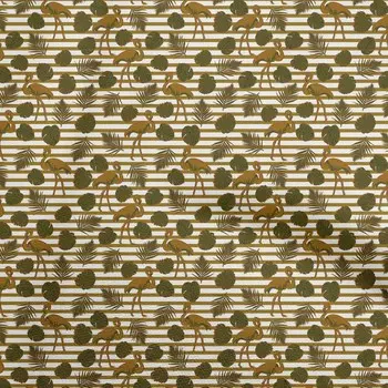 oneOone хлопок Flex темно-оливково-зеленая ткань тропический фламинго с полосками швейный материал ткань с принтом во дворе 40 дюймов 42 Inch Wide - Viscose Chiffon лавандовый