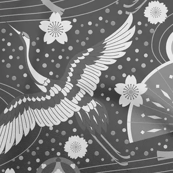 oneOone хлопок Flex темно-серая ткань азиатский японский узор швейный материал ткань с принтом в ярдах 40 дюймов 42 Inch Wide - Viscose Chiffon розовый