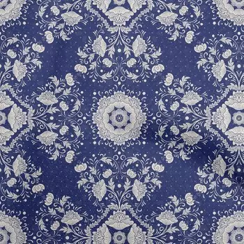 oneOone хлопок Flex темно-синяя ткань азиатская блочная плитка швейный материал ткань с принтом в ярдах 40 дюймов 42 Inch Wide - Viscose Chiffon оранжевый