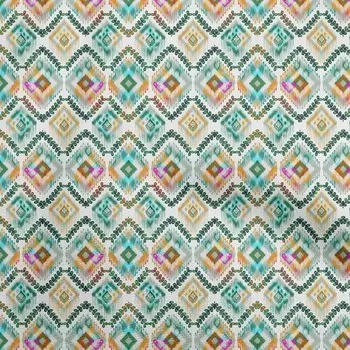 oneOone хлопок Flex темно-зеленая ткань икат ткань для шитья набивная ремесленная ткань в ярдах 40 дюймов 42 Inch Wide - Viscose Chiffon коричневый