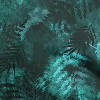 oneOone хлопок Flex темно-зеленая ткань тропический акварельный швейный материал ткань с принтом в ярдах 40 дюймов 42 Inch Wide - Viscose Chiffon средний синий