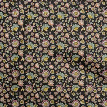 oneOone хлопок поплин черная ткань азиатские сюзане стеганые принадлежности печать швейная ткань на дворе 42 дюйма 42 Inch Wide - Viscose Chiffon чёрный