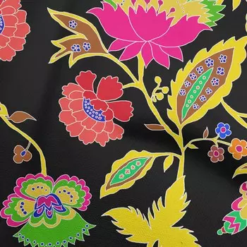 oneOone хлопок поплин фуксия розовая ткань якобинский цветочный силуэт ремесленные проекты декоративная ткань с принтом во дворе 42 дюйма 42 Inch Wide - Viscose Chiffon розовый