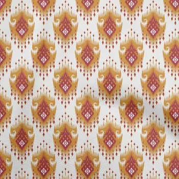 oneOone хлопок поплин Gamboge желтая ткань азиатский Ikat Diy одежда стеганая ткань ткань с принтом на дворе 42 дюйма 42 Inch Wide - Viscose Chiffon жёлтый