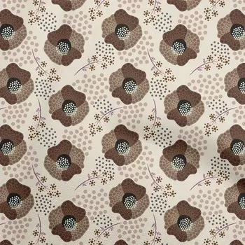 oneOone хлопок поплин коричневая ткань в горошек цветочные ремесленные проекты декоративная ткань с принтом во дворе 42 дюйма 42 Inch Wide - Viscose Chiffon фиолетовый