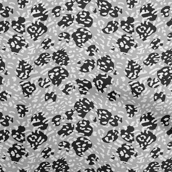 OneOone Хлопок Поплин Серая Ткань Швейный материал из кожи животного Ткань с принтом в ярдах 42 дюйма 42 Inch Wide - Viscose Chiffon серый