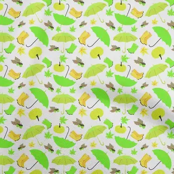 oneOone Хлопок Поплин Светло-Зеленая Ткань Осень Стеганые Принадлежности Печать Швейная Ткань По Двору 42 Дюйма 42 Inch Wide - Viscose Chiffon светло-зеленый