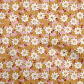 oneOone Хлопок Поплин Темная Горчичная Ткань Птица Божья коровка Ткань Для Шитья Печатная Ремесленная Ткань По Двору 42 Дюйма 42 Inch Wide - Viscose Chiffon темно-желтого