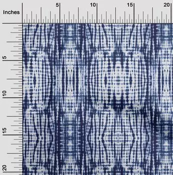 oneOone Хлопок Поплин Темно-синий Ткань Галстук & Краситель Shibori Швейные Ремесленные Проекты Ткань Принты По Ярду 42 Дюйма 42 Inch Wide - Viscose Chiffon темно-синий