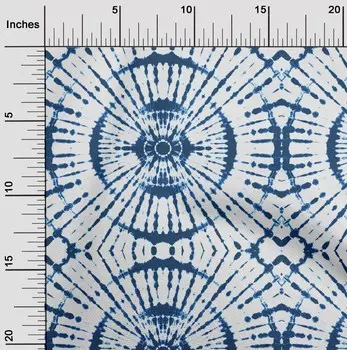 OneOone Хлопок Поплин Темно-Темно-Синяя Ткань Круглая Одежда «Сделай Сам» Ткань Для Квилтинга Ткань с Принтом в Ярдах 42 Дюйма 42 Inch Wide - Viscose Chiffon темно-синий