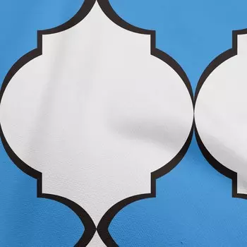 oneOone жоржет вискоза средний синий ткань четырехлистник одежда своими руками стеганая ткань ткань с принтом в ярдах 42 дюйма 42 Inch Wide - Viscose Chiffon средний синий