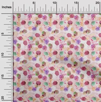 OneOone жоржет вискозная румяная розовая ткань акварельная ткань с цветочным принтом для шитья ткань для рукоделия с принтом в ярдах 42 дюйма 42 Inch Wide - Viscose Chiffon лаванда синий