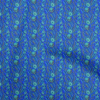 OneOone жоржет вискозная синяя ткань принадлежности для квилтинга с цветочным принтом ткань для шитья во дворе 42 дюйма 42 Inch Wide - Viscose Chiffon оранжевый