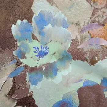 oneOone жоржет вискозная светло-коричневая ткань цветочные ремесленные проекты декоративная ткань с принтом во дворе 42 дюйма 42 Inch Wide - Viscose Chiffon светло-коричневого