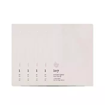 ONEOSEVEN Тканевая маска для обнимания авокадо 25 г * 5 шт.
