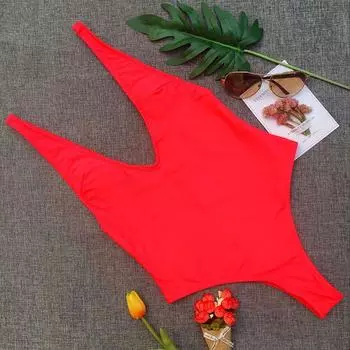 Onepiece Swimsuit Womens Deepv Padded Bra Swimwear Monokini Bikini Beachwear XL