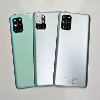 OnePlus 8T A+ Задняя стеклянная крышка для OnePlus 8T+ 5G Запасная задняя дверца аккумулятора, задняя крышка корпуса для TMobile Lunar Silver