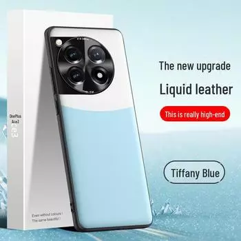 OnePlus Ace3 Liquid Leather Phone Case: Anti-Fall & Anti-Fouling Protective Cover, Single Piece Shipping OnePlus Ace3 белый/фиолетовый