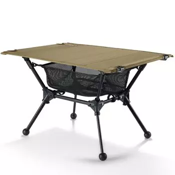 OneTigris DIPPER складной открытый грузоподъемность хранения сетчатая сумка для хранения для использования стол, стол, 2-сторонняя регулировка, 30 кг, включен, включен, компактный, коричневый