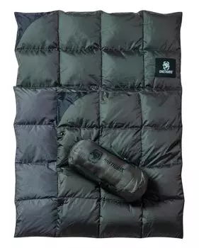 OneTigris Down 195 см x Cold Throw Sleeping in the Ultra Tent Storage Bag Included Одеяло, 135 см, Multi-Blank, Защита, Кемпинг, На открытом воздухе, зелёный