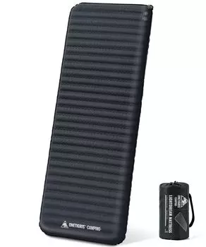 OneTigris LIGHTDREAM Inflatable 60 Seconds Automatic 181 x 64 x 5 For All Sleeping in the Car Mat, Single, Inflation, cm, R-Value 4.5, Odorless, серый