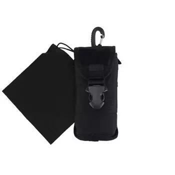 Жесткий футляр для очков OneTigris MOLLE, чехол для солнцезащитных очков с салфеткой для очков, удобный для переноски (черный) чёрный