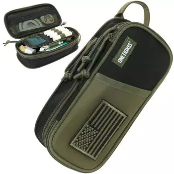 OneTigris Pencil Large Pencil YKK Pencil Cancil Accessories Pen For Elementary School Middle School High School Students Case, Capacity, Case,