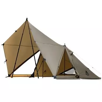 OneTigris PLATOON Shelter Большая палатка для 2 человек 3D Водонепроницаемая снежная юбка в комплекте, палатка, вентиляция, 3000 мм, коричневый