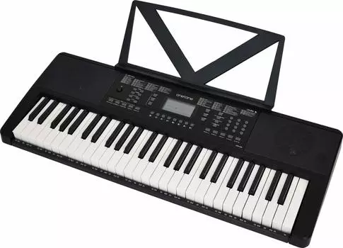 ONETONE One Tone Электронная клавиатура 54 клавиши с ЖК-дисплеем Адаптер японской нотации OTK-54N/BK (Пюпитр/питание в комплекте) чёрный