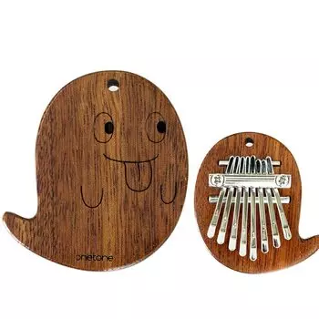ONETONE One Tone Kalimba 8 клавиш Single Plate Mahogany Wood Ghost (Фортепиано) ОТКЛМ-101/ПРИЗРАК (С ремешком)