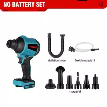 ONEVAN 1000 Вт 40000 об/мин беспроводной воздуходувка беспроводной аккумуляторный воздуходувка пылеуловитель для 21 В 18 В аккумулятор Without Battery